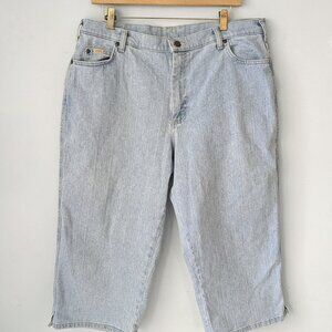 Light denim blue Cropped barrel Jeans sz 16
